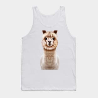 Cute Alpaca Drawing Tank Top